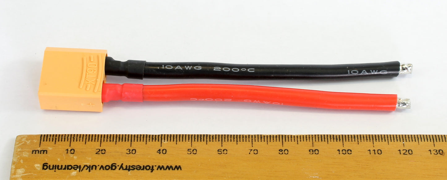 XT90 Male Pigtail 10AWG 100mm Adaptor Cable image 3
