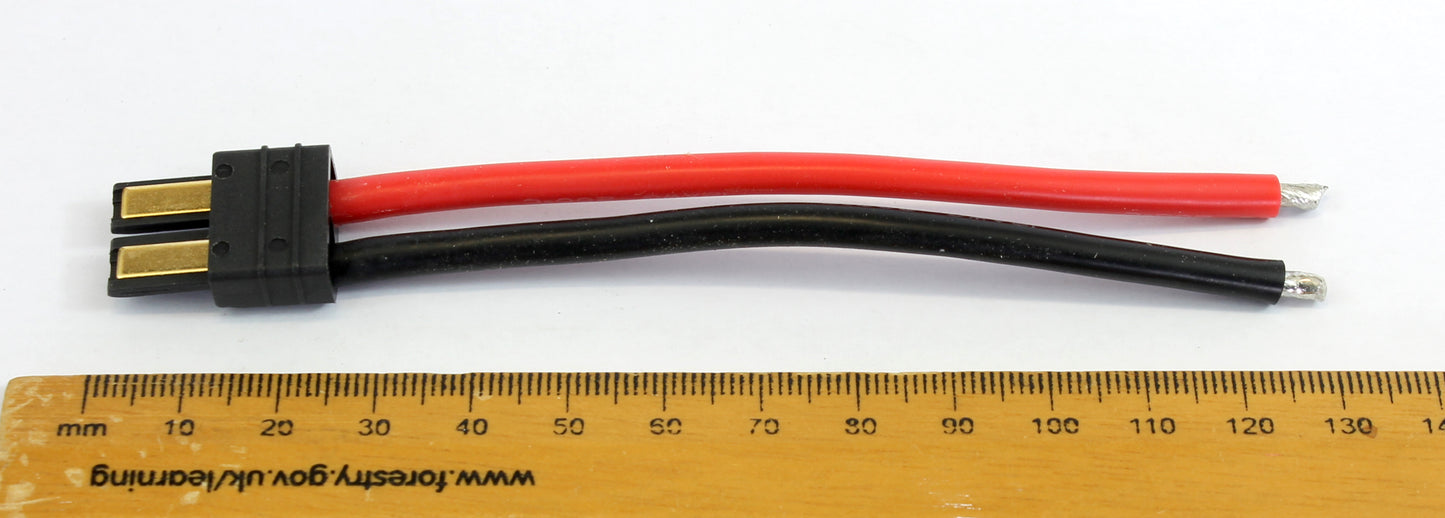 Male TRX (Traxxas Compatible) Pigtail 12AWG 100mm Adaptor Cable image 3
