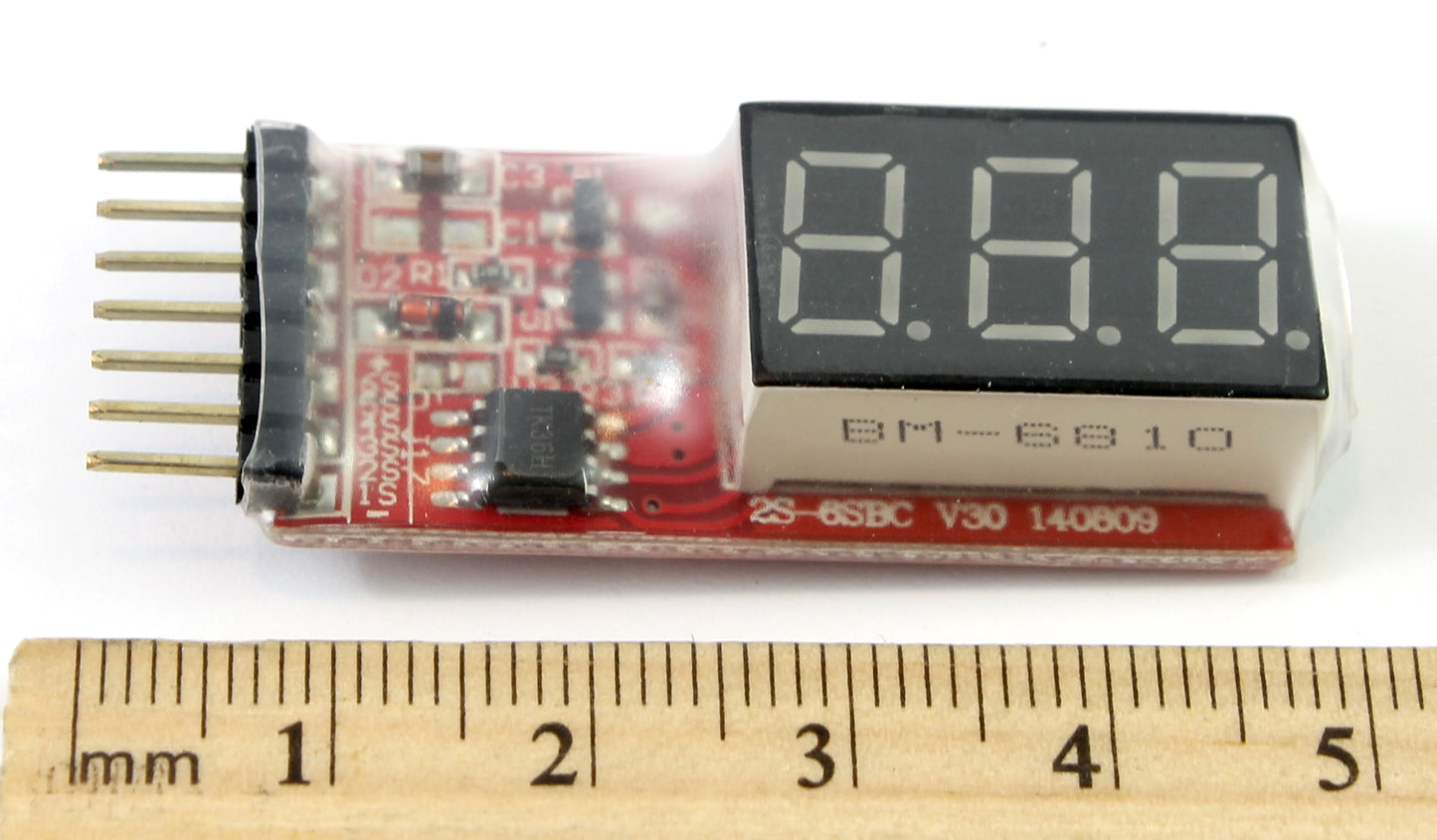 2S-6S 2 Cell-6 Cell LED Voltmeter JSJ-XH Balance Port Lipo RC Battery Cell Tester Checker Volt Meter image 4