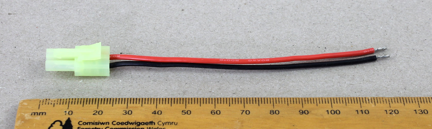 Mini Tamiya Male Pigtail 20AWG 100mm Adaptor Cable image 4