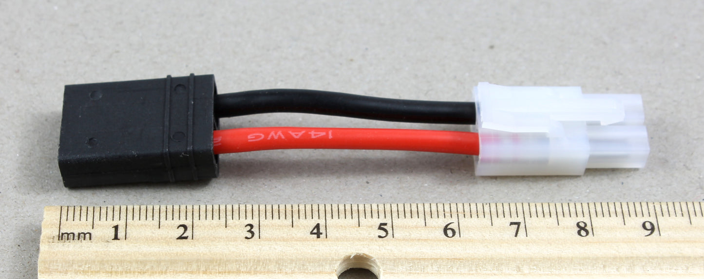 TRX (Traxxas Compatible) Female To Tamiya Male 14AWG 40mm Short Adaptor Cable image 4