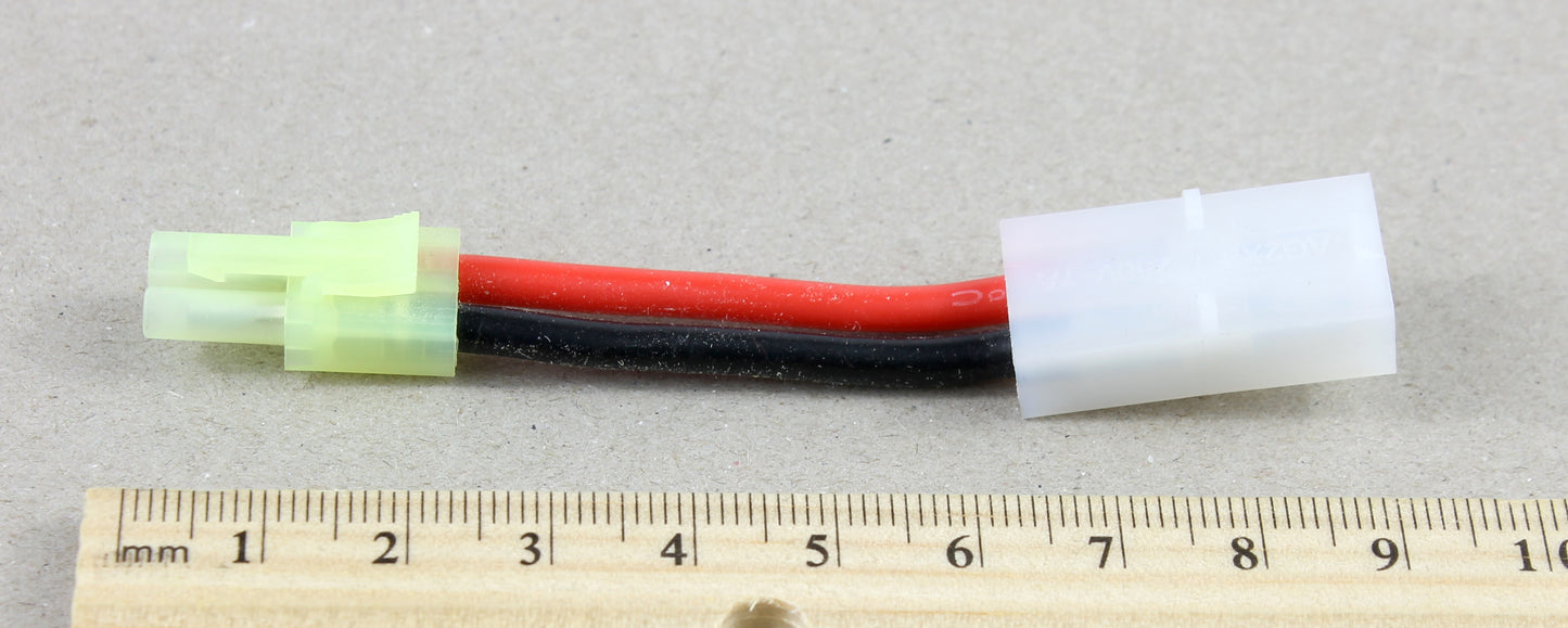 Tamiya Mini Male To Tamiya Female 14AWG 40mm Short Adaptor Cable image 4