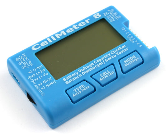 Cellmeter 8 Battery Meter / Capacity / Voltage Checker / Tester For LiPo LiFe Li-ion NiMH NiCd Batteries image 1