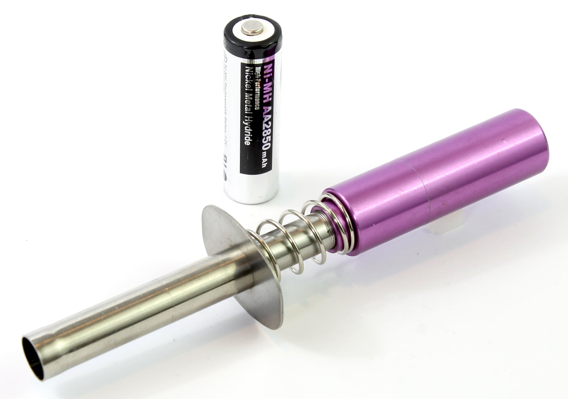 Purple Glow Plug Nitro Starter 7/8mm Hex Ignitor & NiMH AA Battery image 1