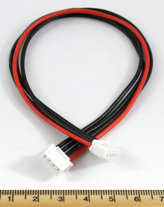 3S / 3 Cell (4P) JST-XH Balance Port 20AWG 230mm Adaptor Cable