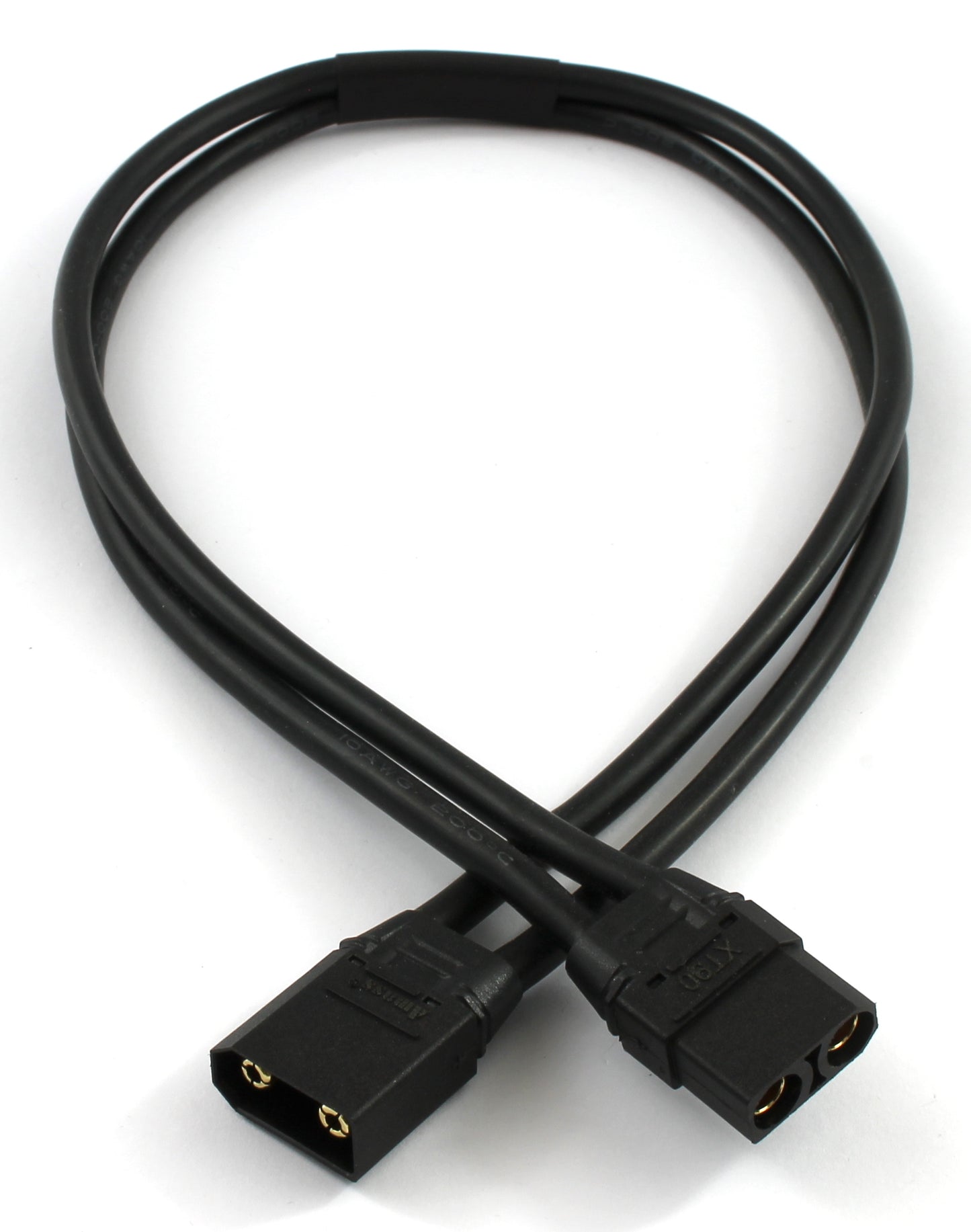 Black XT90 10AWG 500mm Extension Cable image 1