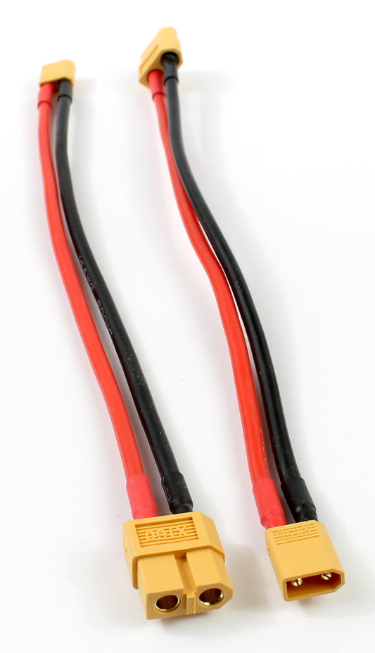 XT60 Female To XT30 Male 14AWG 180mm Adaptor Cable image 1