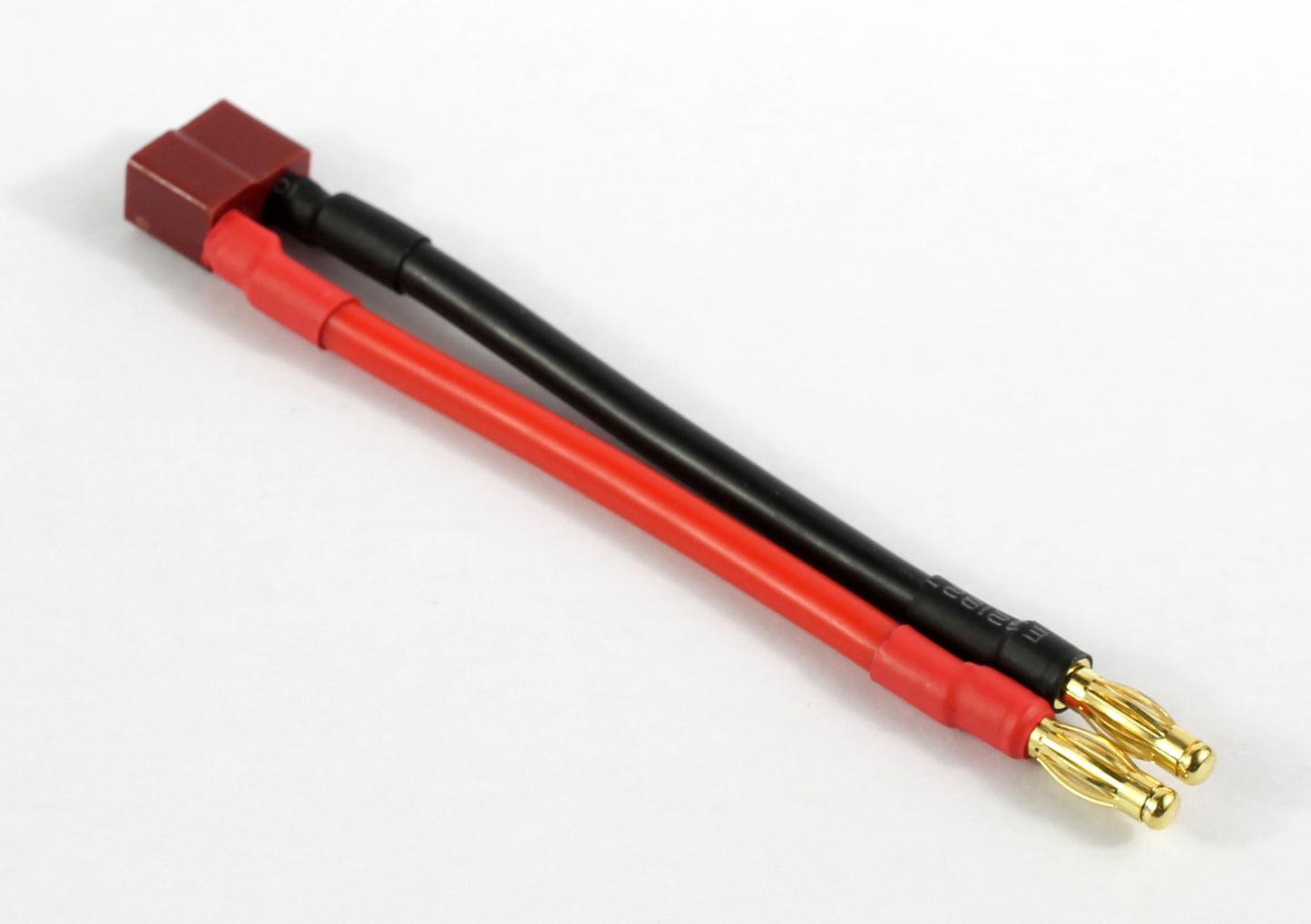Deans Female T Plug 4mm Bullets 85mm 12AWG Short Adaptor Cable image 1