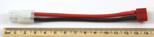 Tamiya Male To Deans T Plug Female 130mm Adaptor Cable image 1