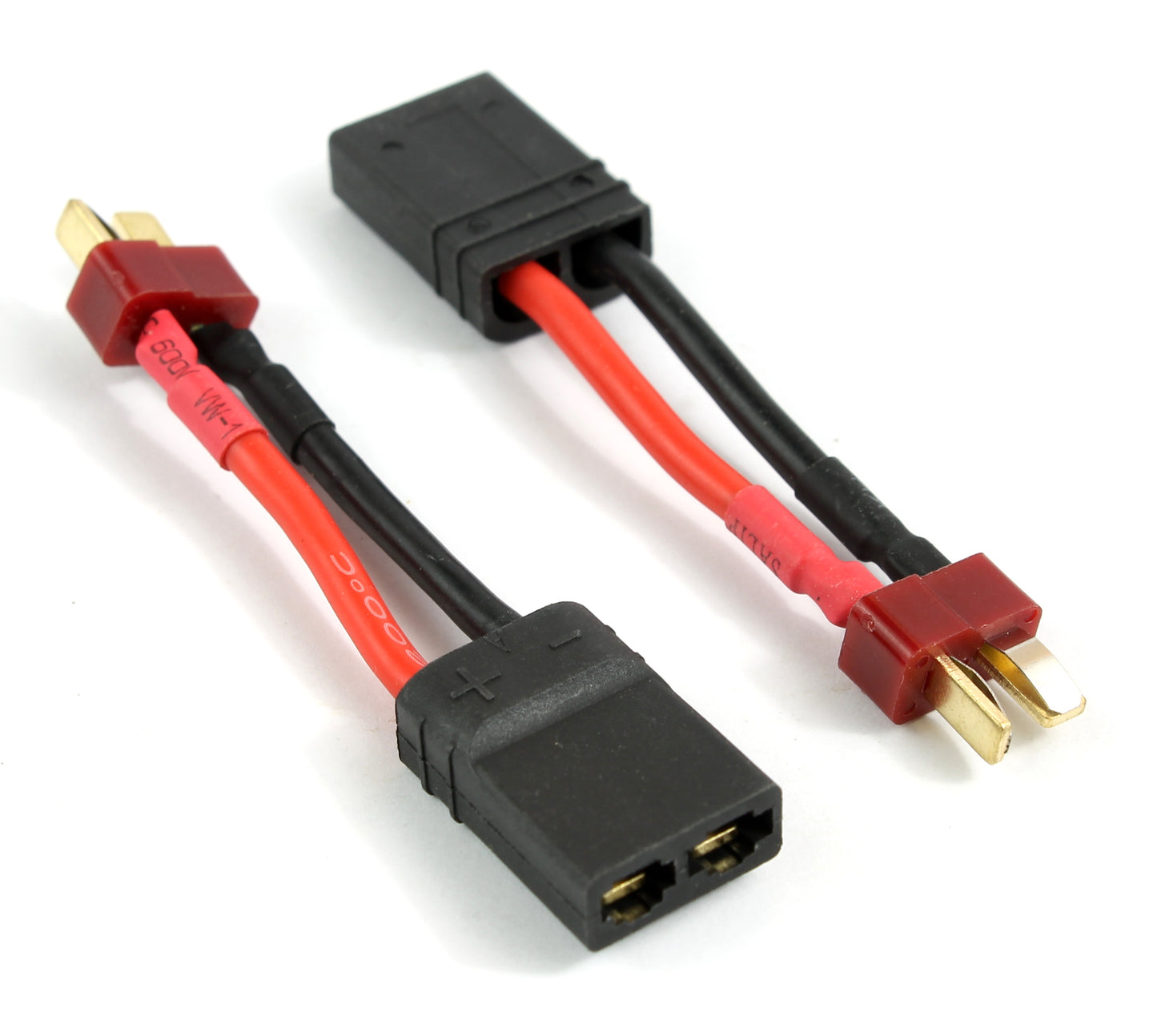 Deans T Plug Male To TRX (Traxxas Compatible) Female 14AWG 40mm Short Adaptor Cable image 1