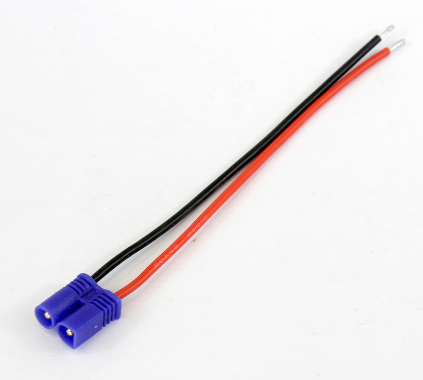 EC2 (2mm Banana) Male Pigtail 20AWG 100mm Adaptor Cable image 1