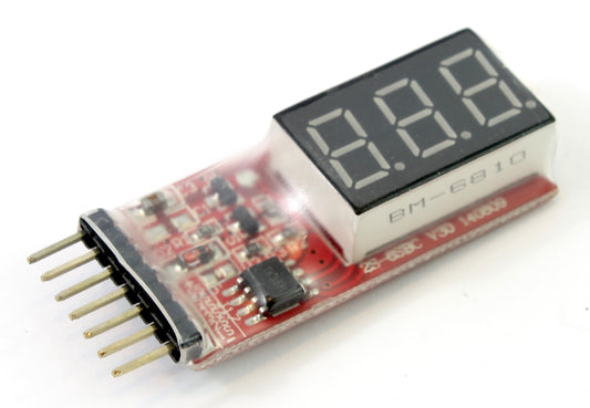 2S-6S 2 Cell-6 Cell LED Voltmeter JSJ-XH Balance Port Lipo RC Battery Cell Tester Checker Volt Meter image 1