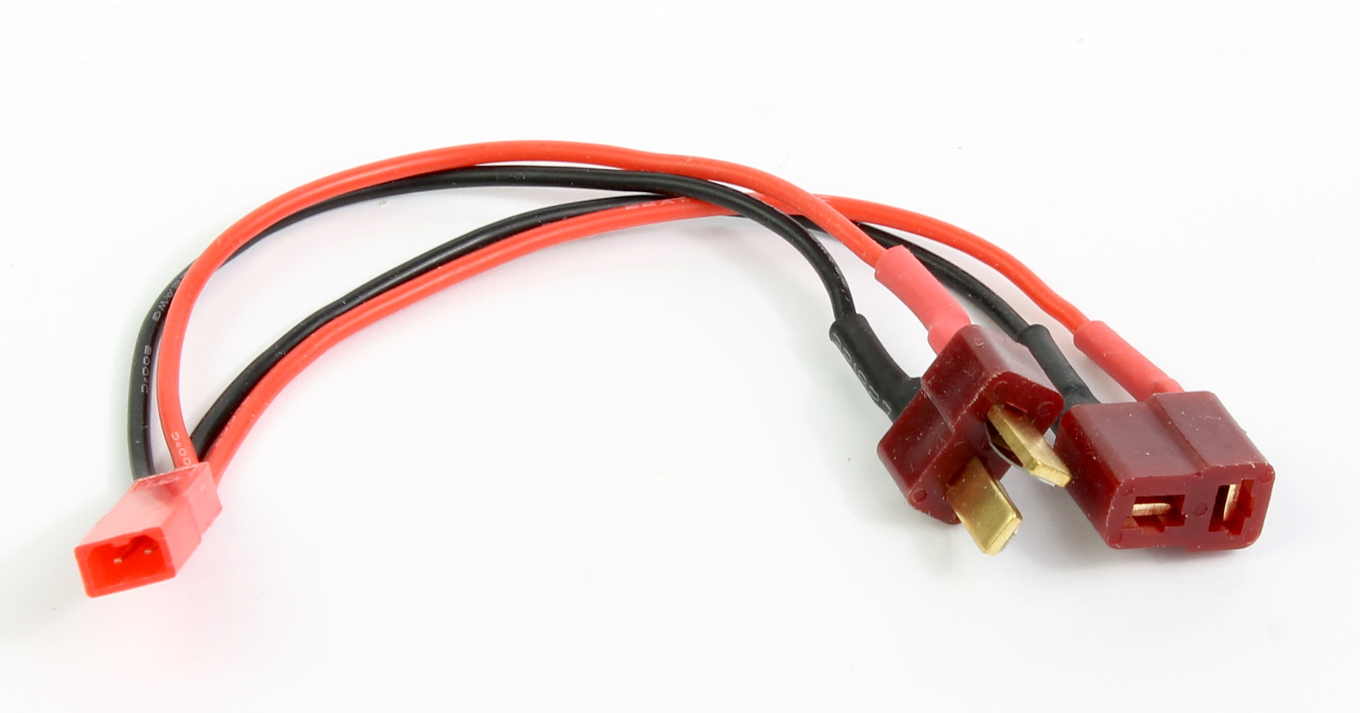 Deans T Plug Through JST Male 22AWG 100mm Adaptor Cable image 1