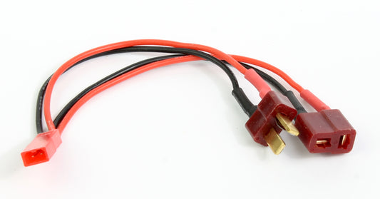 Deans T Plug Through JST Male 22AWG 100mm Adaptor Cable image 1