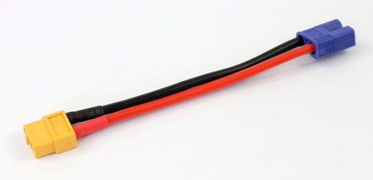 XT60 Female To EC3 Male (3.5mm Banana) 12AWG 100mm Adaptor Cable image 1