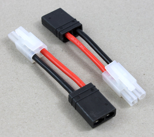 TRX (Traxxas Compatible) Female To Tamiya Male 14AWG 40mm Short Adaptor Cable image 1