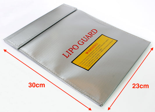 Grey Lipo Battery Safe (Fire Prevention) Charge Bag Bag 30x23cm image 1