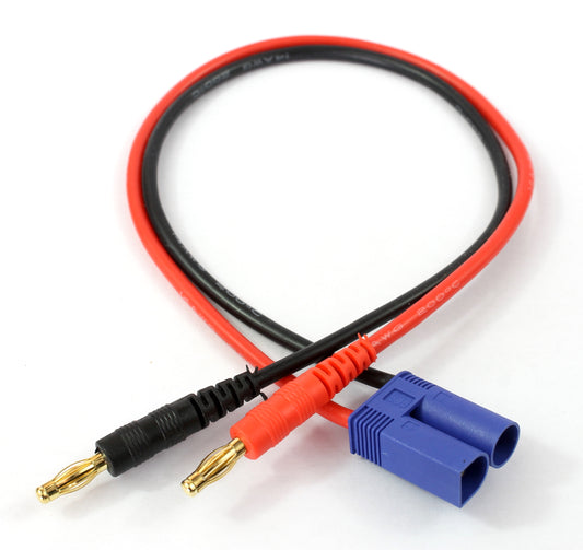 EC5 (5mm Banana Connector) Male To 4mm Male Banana Connector 14AWG 300mm Adaptor Charge Cable image 1