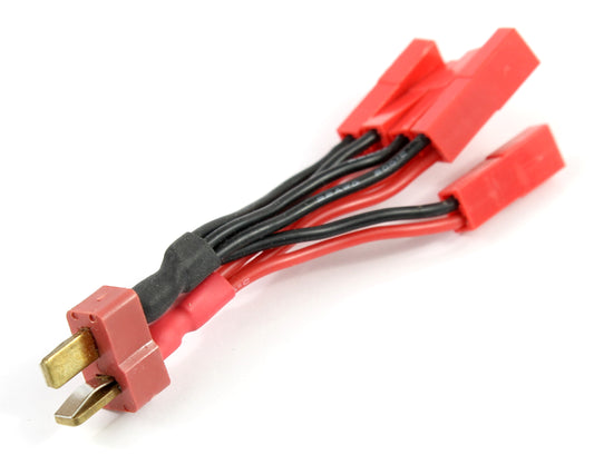 Deans T Plug Male To 5x JST Male 22AWG 50mm Adaptor Cable image 1