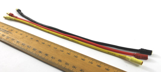 3 x Brushless Motor Cables 3.5mm Banana Connector 16AWG 200mm Extension Cable image 1