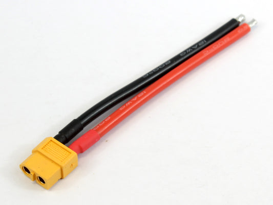 XT60 Female Pigtail 12AWG 100mm Adaptor Cable image 1
