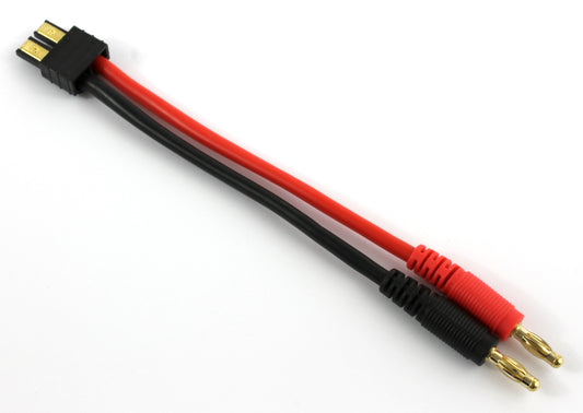 TRX (Traxxas Compatible) Male To 4mm Banana 12AWG 100mm Adaptor Cable  image 1