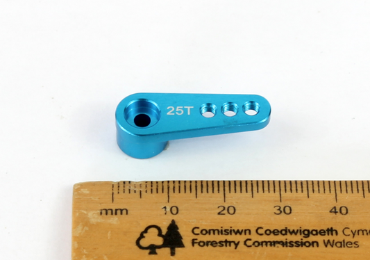 Light Blue Aluminium Servo Horn/Arm 25 Tooth/Teeth image 1