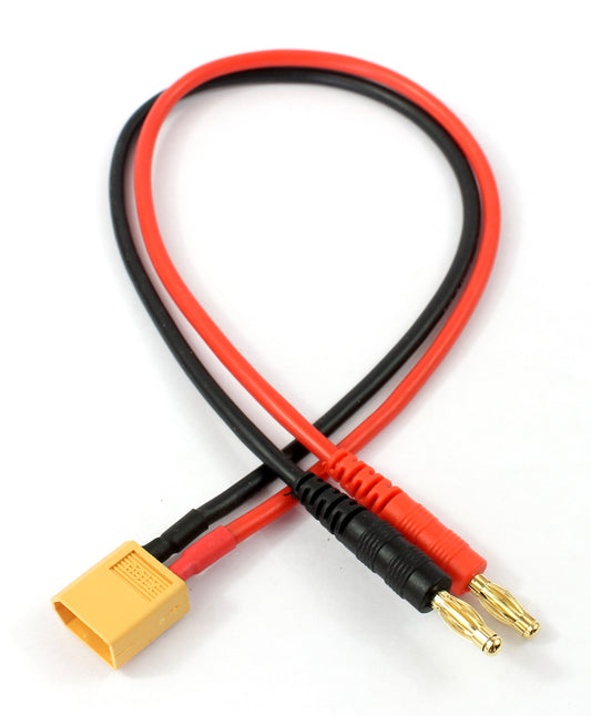 XT60 Male To 4mm Male Banana Connector 14AWG 300mm Adaptor Charge Cable image 1