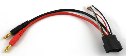 TRX (Traxxas Compatible) Male Balance 4S / 4 Cell JST-XH To 4mm Banana Connector 14AWG 200mm Charge Cable image 1