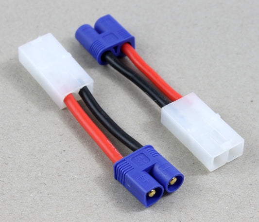 Tamiya Female To EC3 (3.5mm Banana Connector) Male 14AWG 40mm Short Adaptor Cable image 1