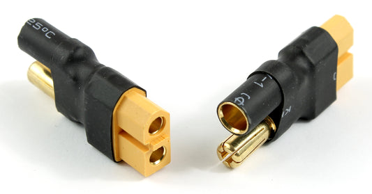 XT60 Female To 5.5mm Banana Connectors (Positive To Male) Adapter Block  image 1
