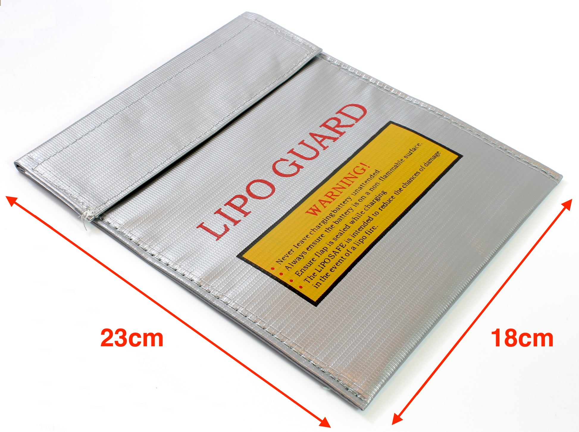 Grey Lipo Battery Safe (Fire Prevention) Charge Bag Bag 23x18cm image 1