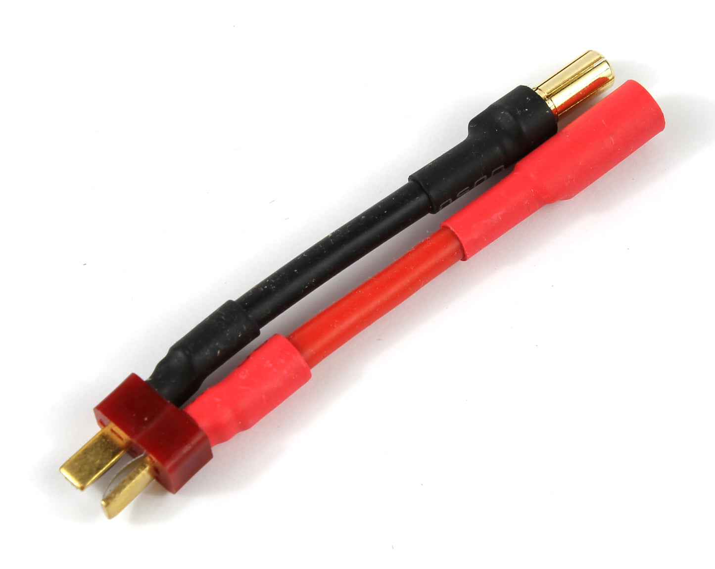 Deans T Plug Male To 5.5mm Banana Connectors 12AWG 30mm Adaptor Cable image 1