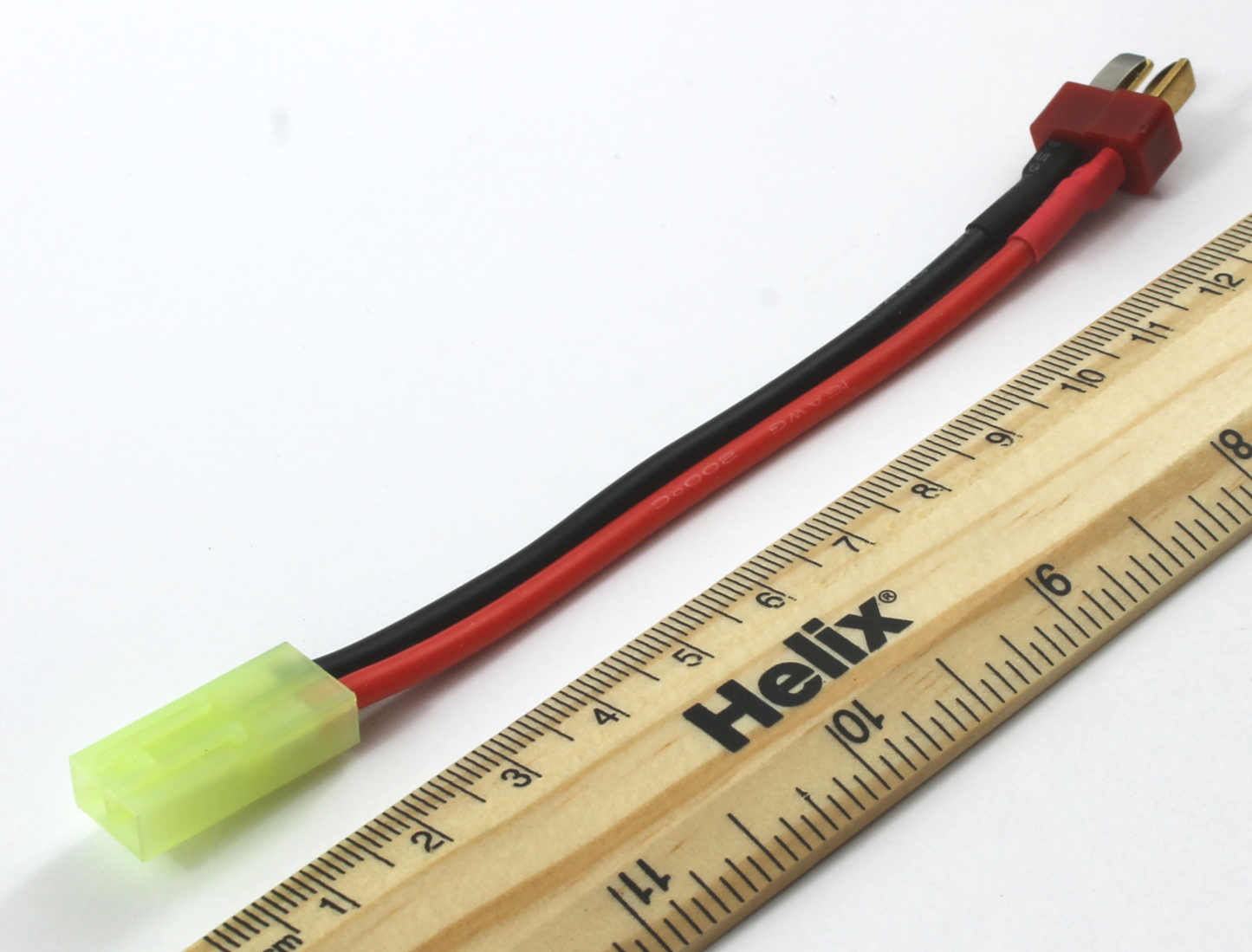 Deans T Plug Male To Mini Tamiya Female 16AWG 100mm Adaptor Cable image 2