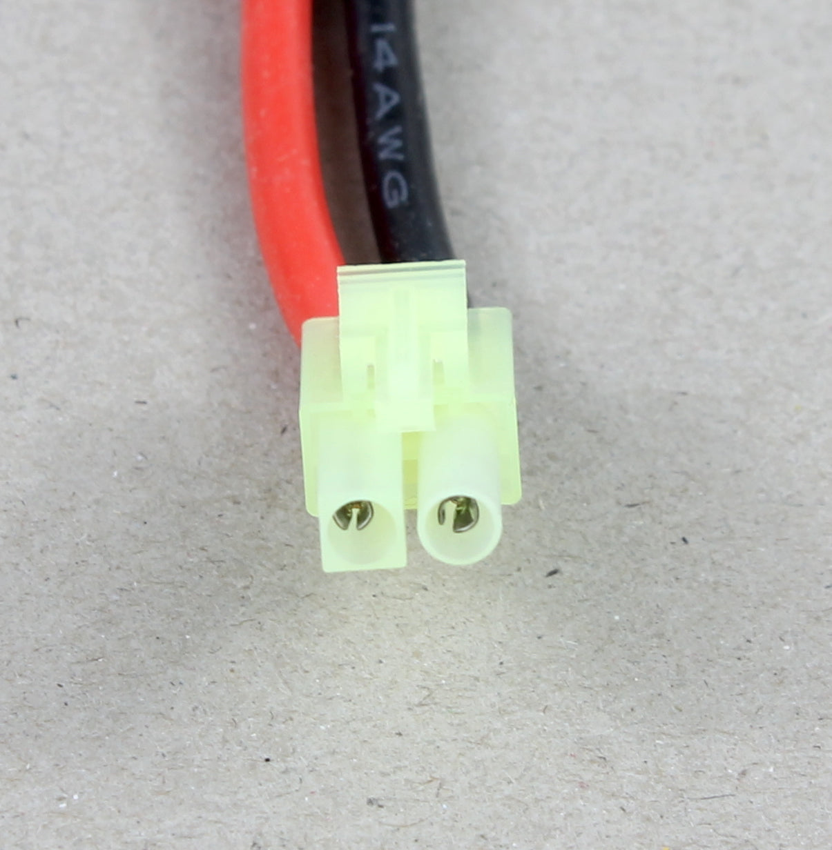 Deans T Plug Female To Tamiya Mini Male 14AWG 40mm Short Adaptor Cable image 2