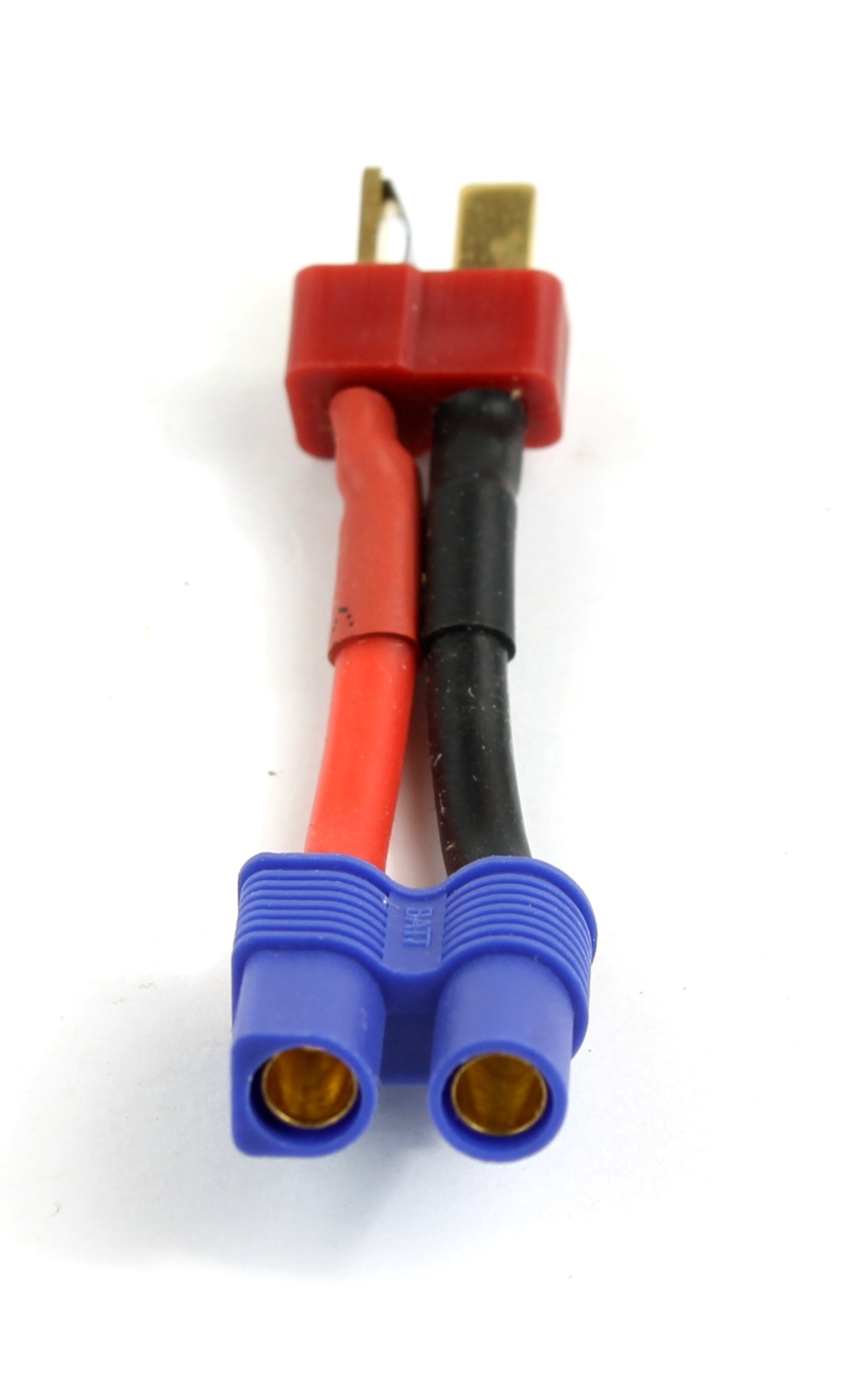 Deans T Plug Male To EC3 (3.5mm Banana Connector) Female 14AWG 40mm Short Adaptor Cable image 2
