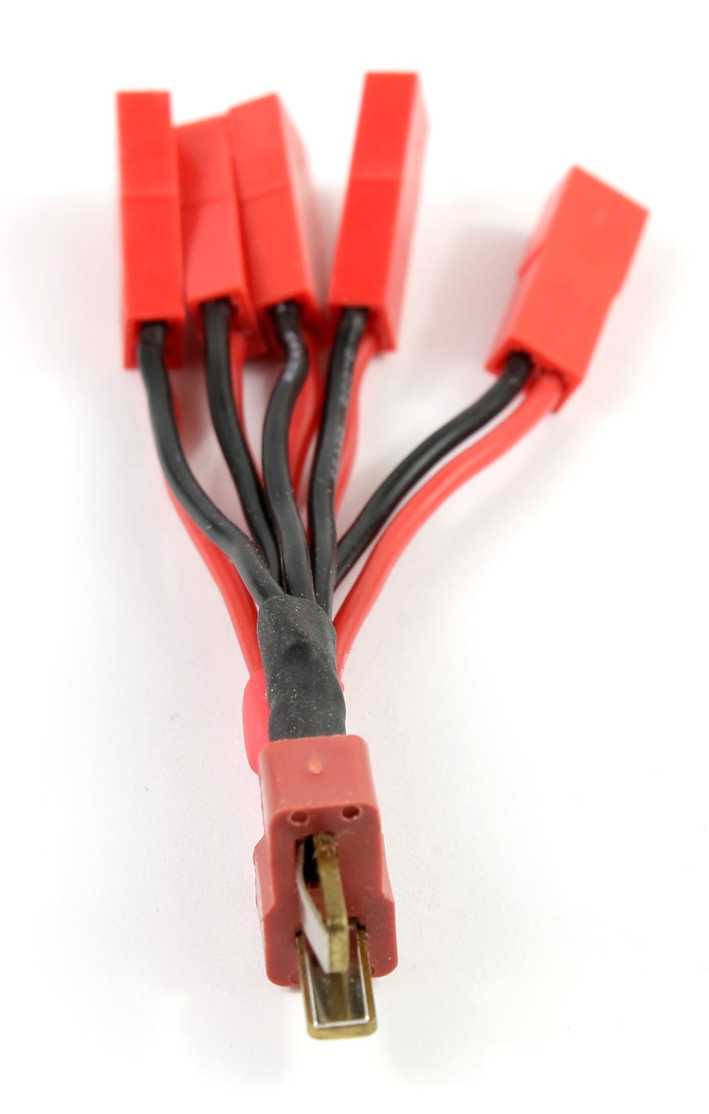 Deans T Plug Male To 5x JST Male 22AWG 50mm Adaptor Cable image 2