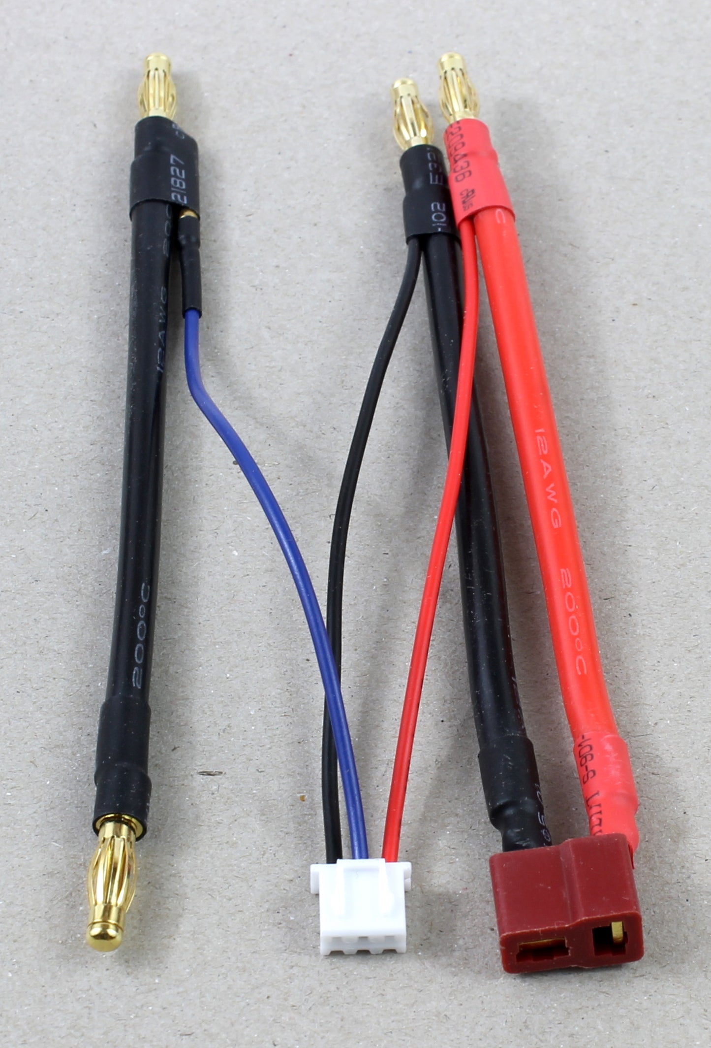 Deans Female T Plug Balance CHarge Adaptor Cable With Saddle Loop image 2