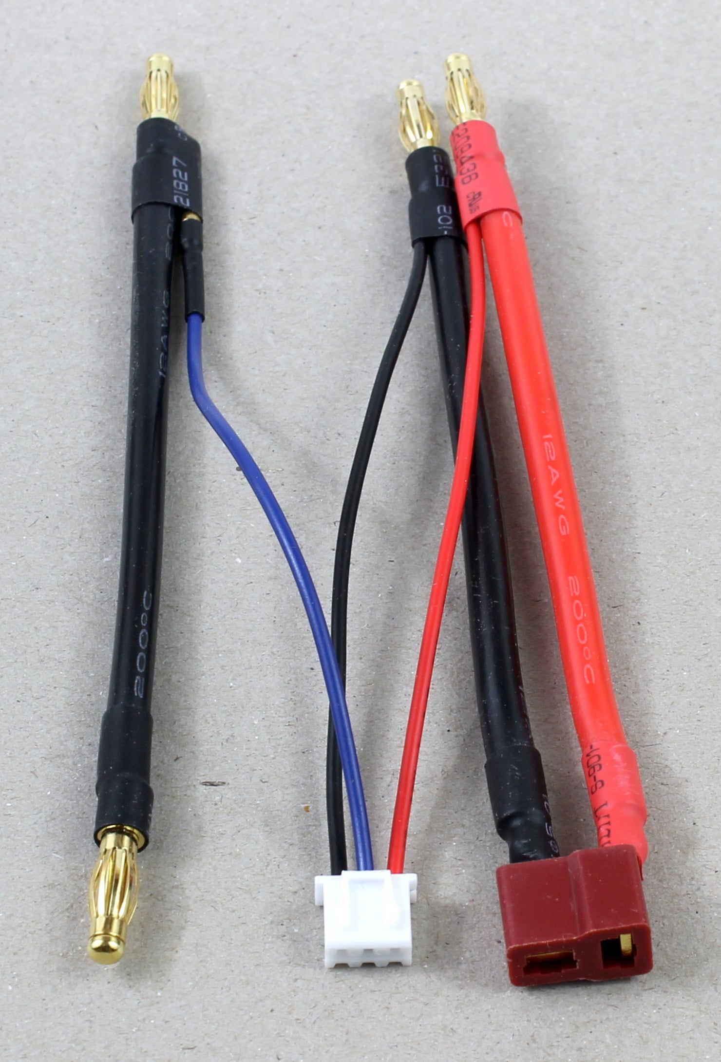 Deans Female T Plug Balance CHarge Adaptor Cable With Saddle Loop image 2