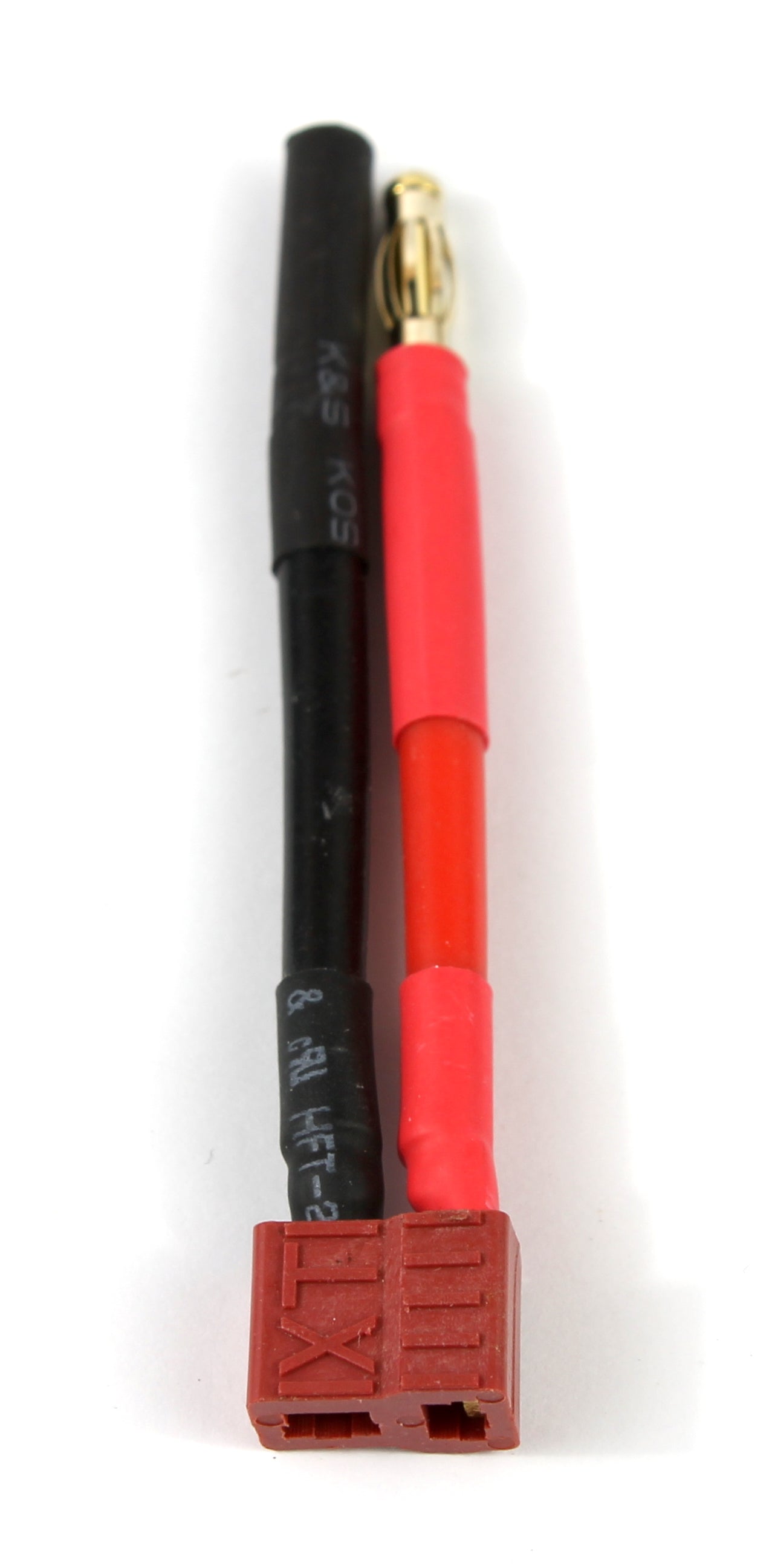Deans T Plug Female To 4mm Banana Connectors 12AWG 30mm Adaptor Cable image 2