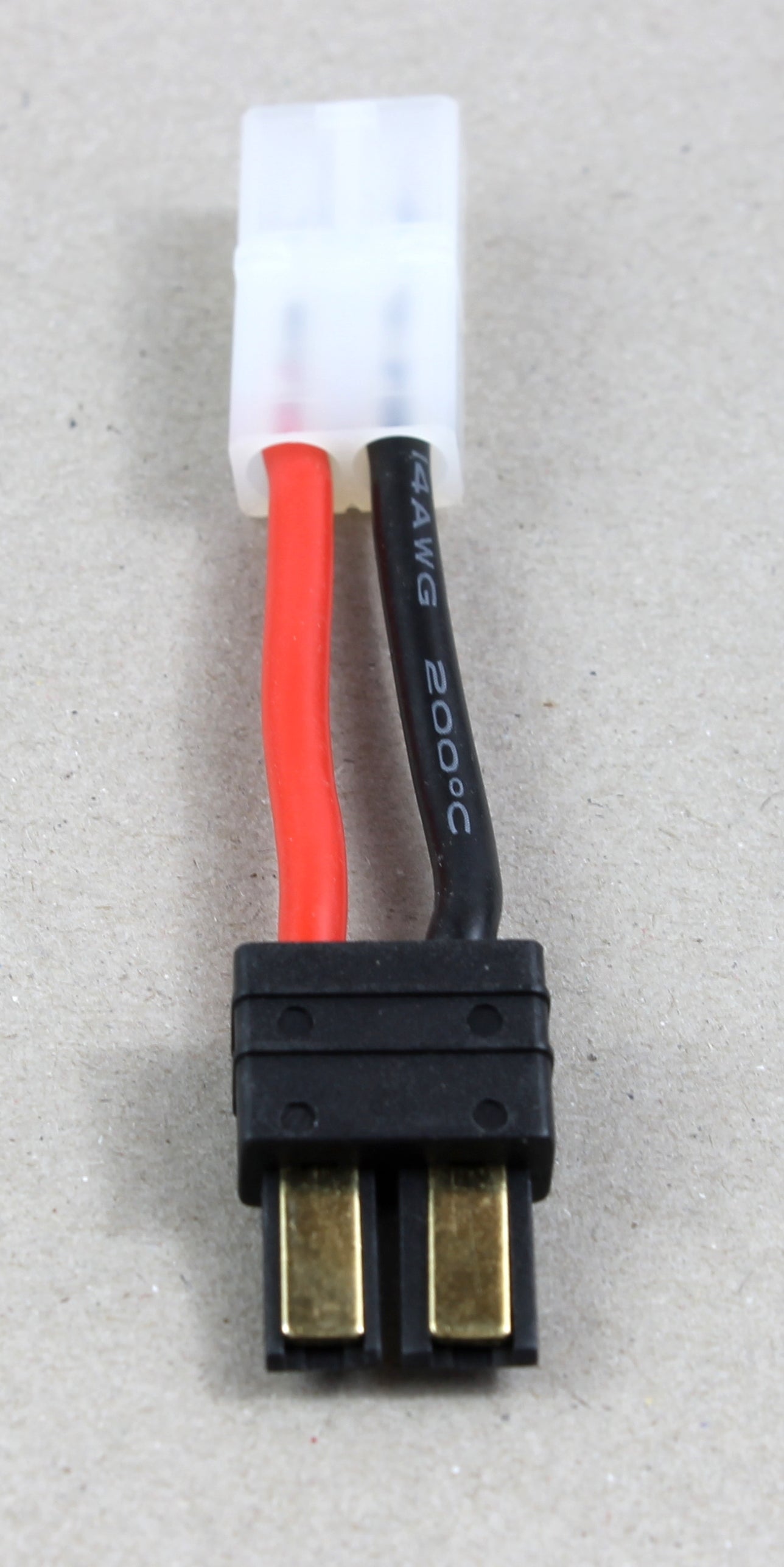 TRX (Traxxas Compatible) Male To Tamiya Female 14AWG 40mm Short Adaptor Cable image 2