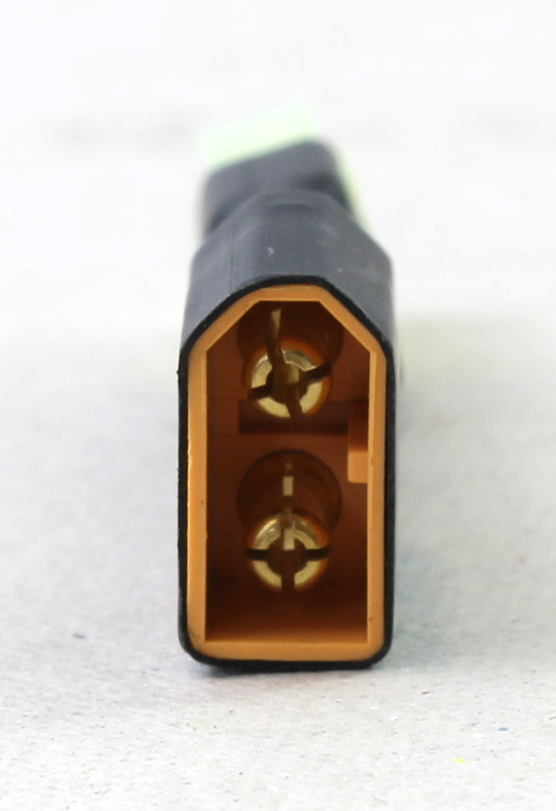 XT60 Male Tamiya Mini Male (Reverse Polarity) Adapter Block image 3