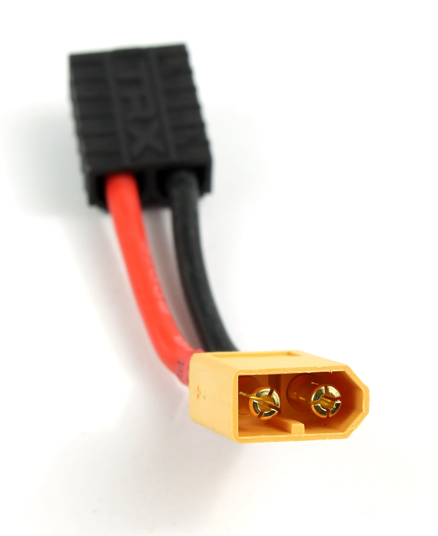 TRX (Traxxas Compatible) Female To XT60 Male 14AWG 40mm Short Adaptor Cable image 3