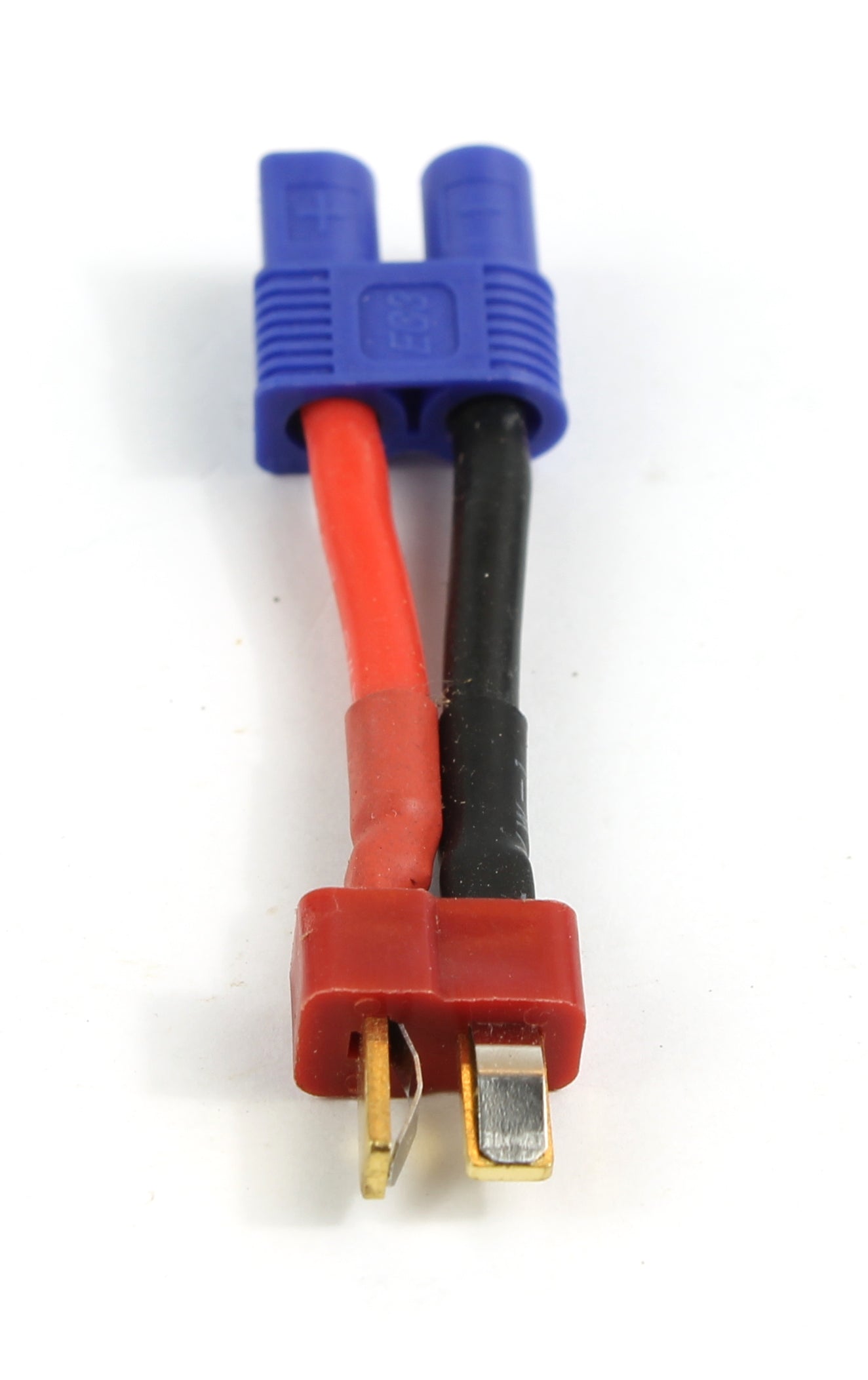 Deans T Plug Male To EC3 (3.5mm Banana Connector) Female 14AWG 40mm Short Adaptor Cable image 3