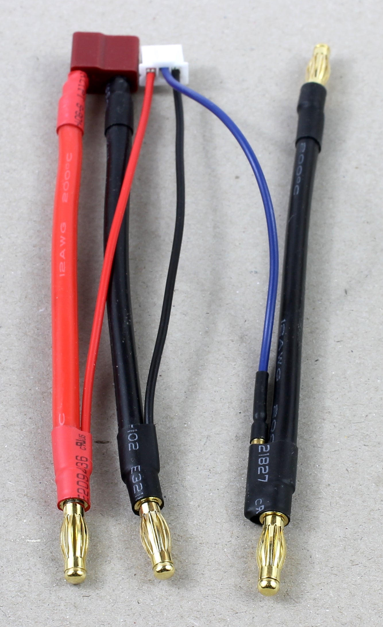 Deans Female T Plug Balance CHarge Adaptor Cable With Saddle Loop image 3