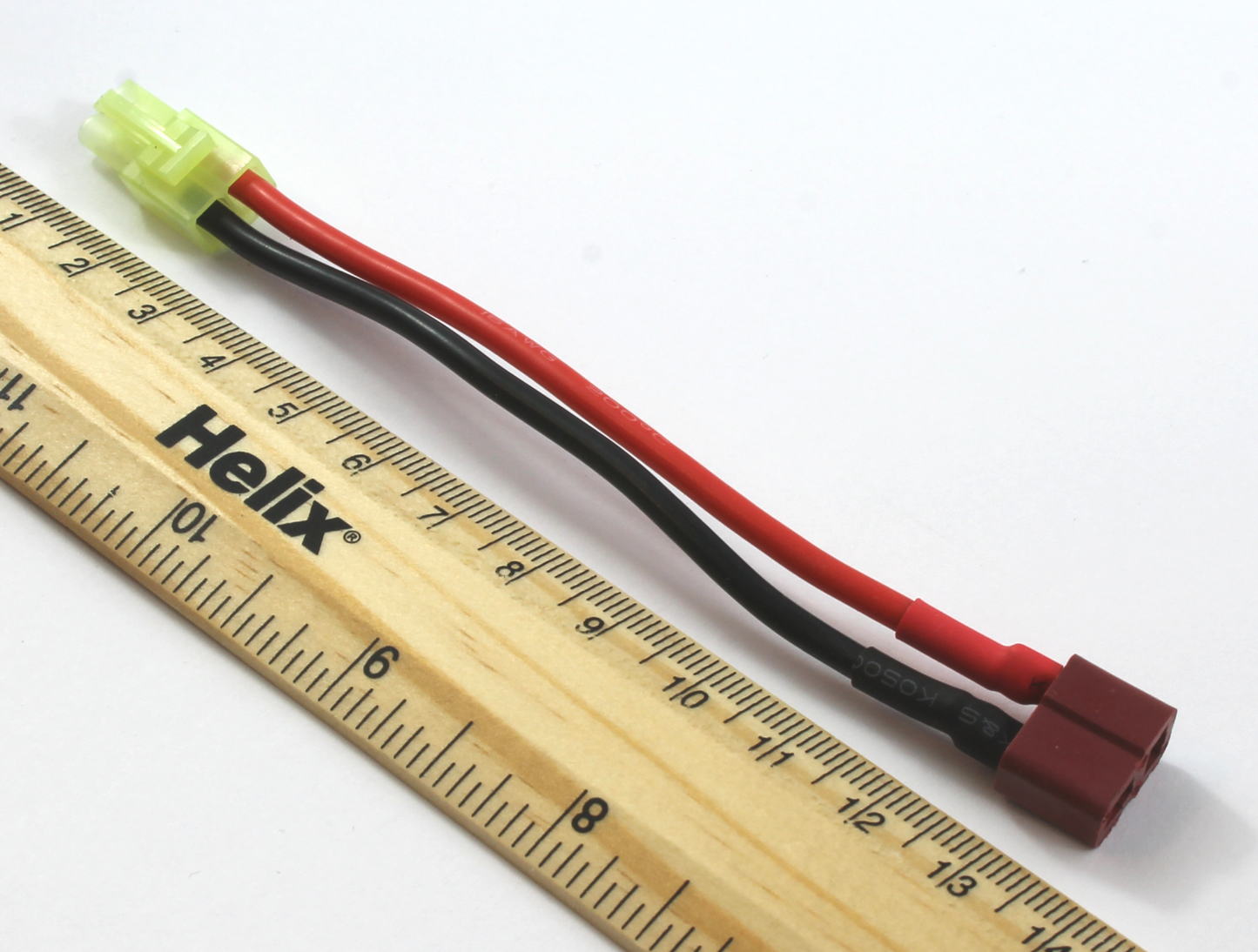 Deans T Plug Female To Tamiya Mini Male 14AWG 100mm Adaptor Cable image 3