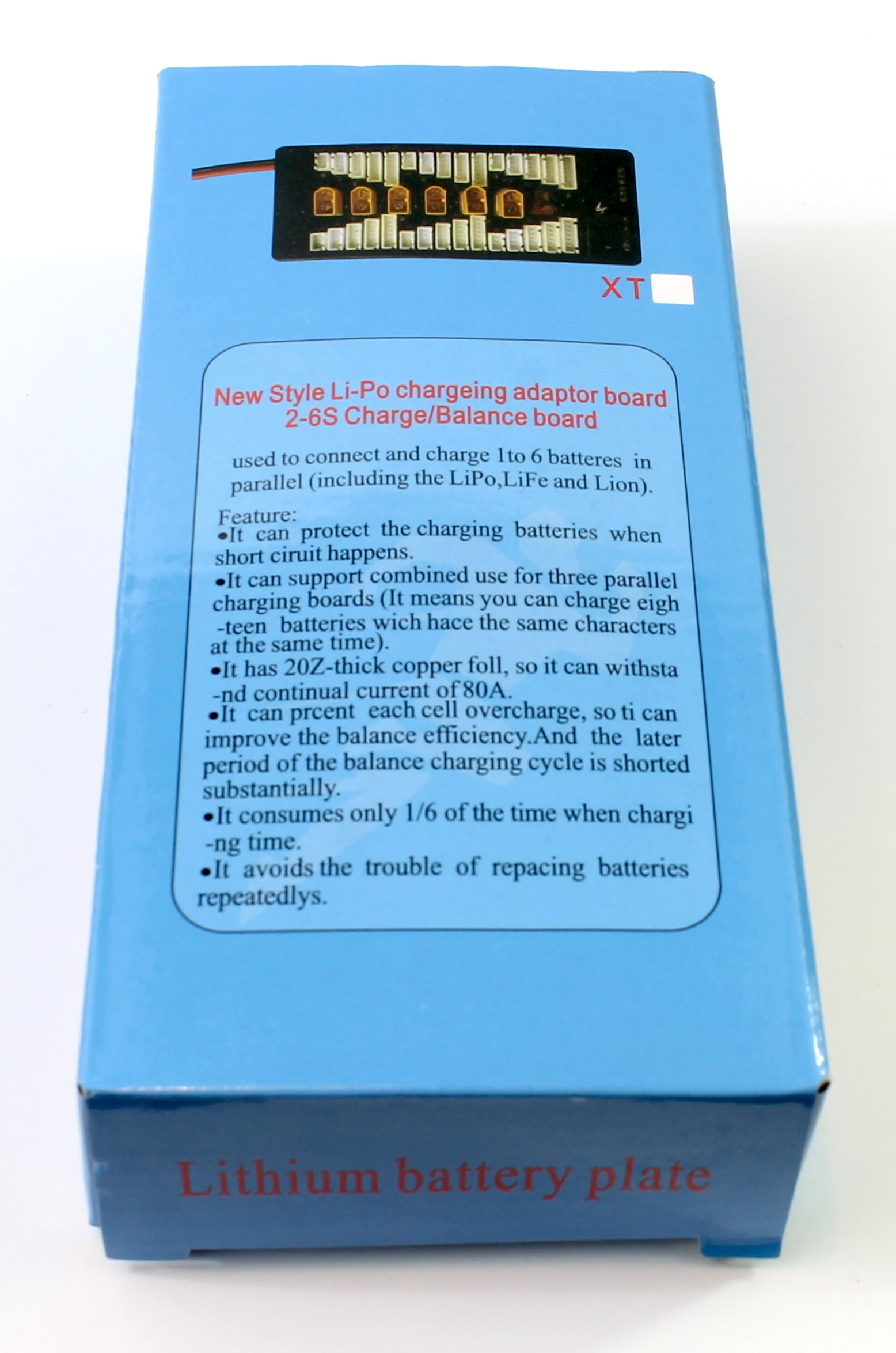 Parallel Balance Charge Board XT60 To 4mm Banana Connectors LiPo LiFe Lion 80A Battery Paraboard image 4