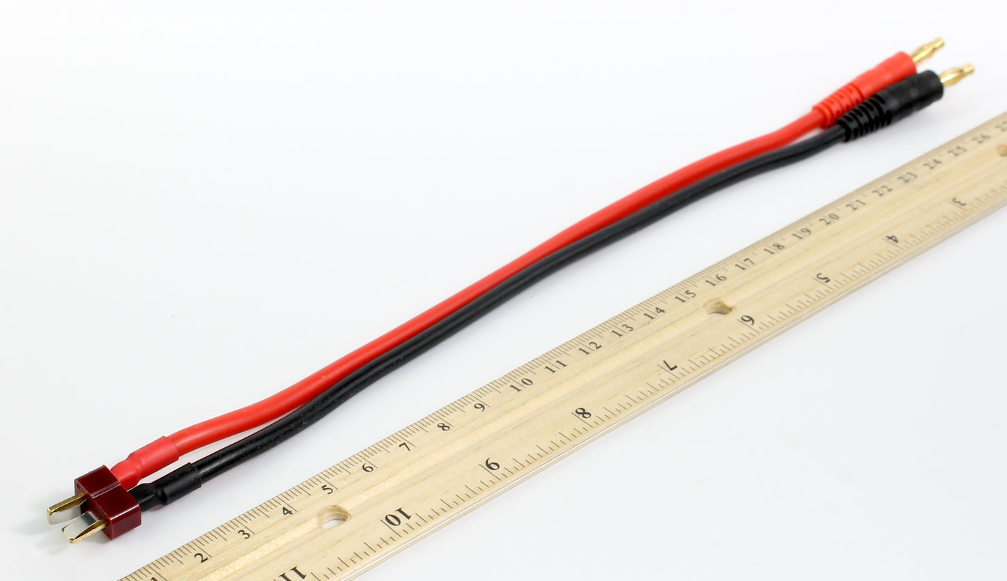 Deans T Plug Male To 4mm Bullet Male 12AWG 220mm Adaptor Cable image 4