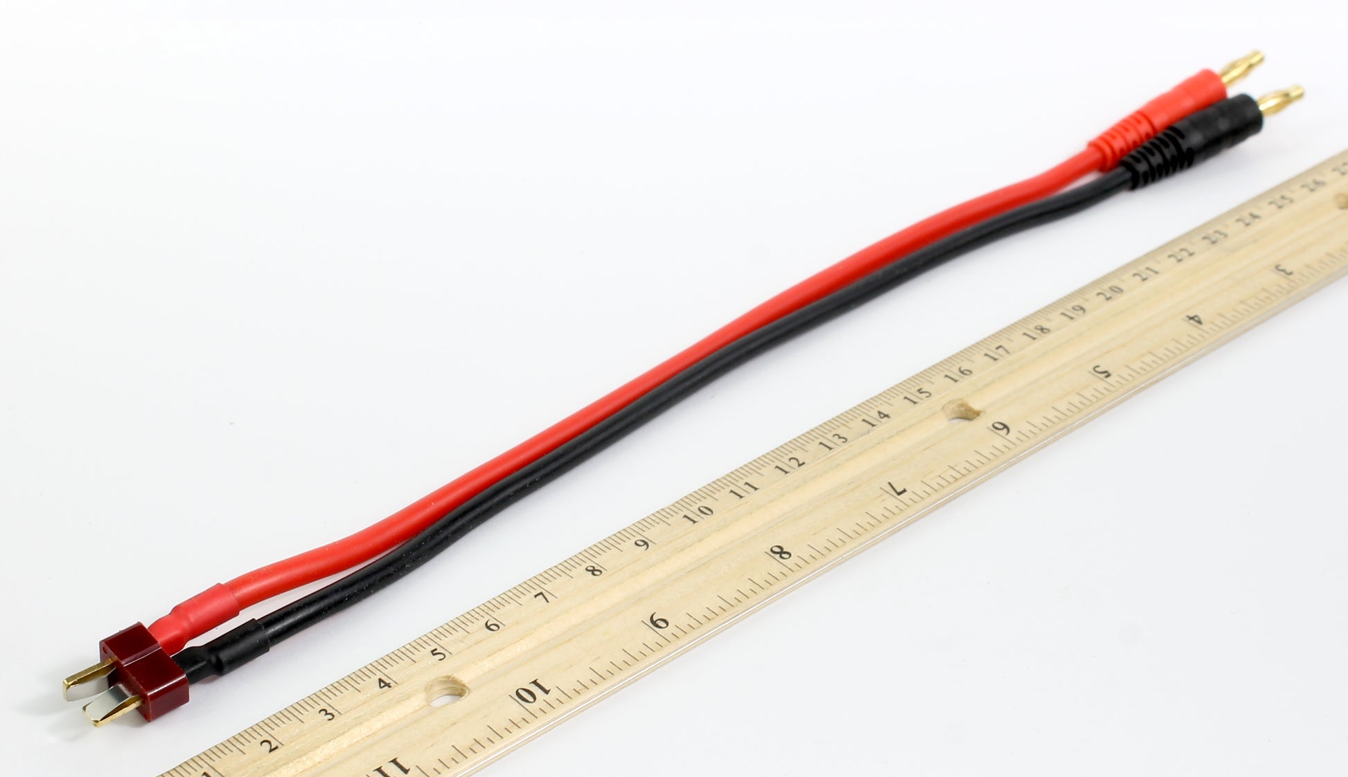 Deans T Plug Male To 4mm Bullet Male 12AWG 220mm Adaptor Cable image 4