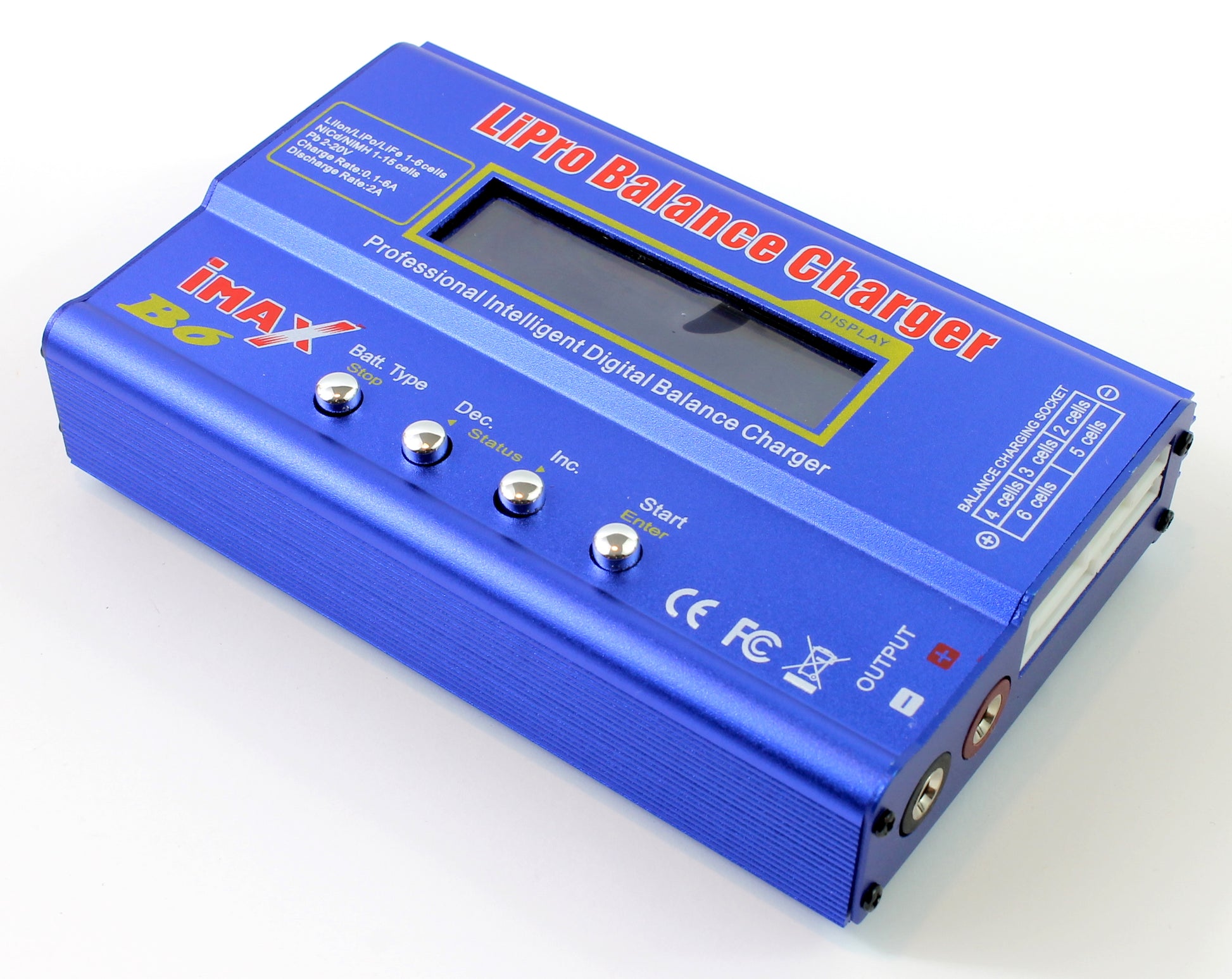 Imax B6 Li-ion LiPo LiFe NiCD NiMH Battery Charger Deans 80w with Deans T Plug Connector Set & UK PSU image 4